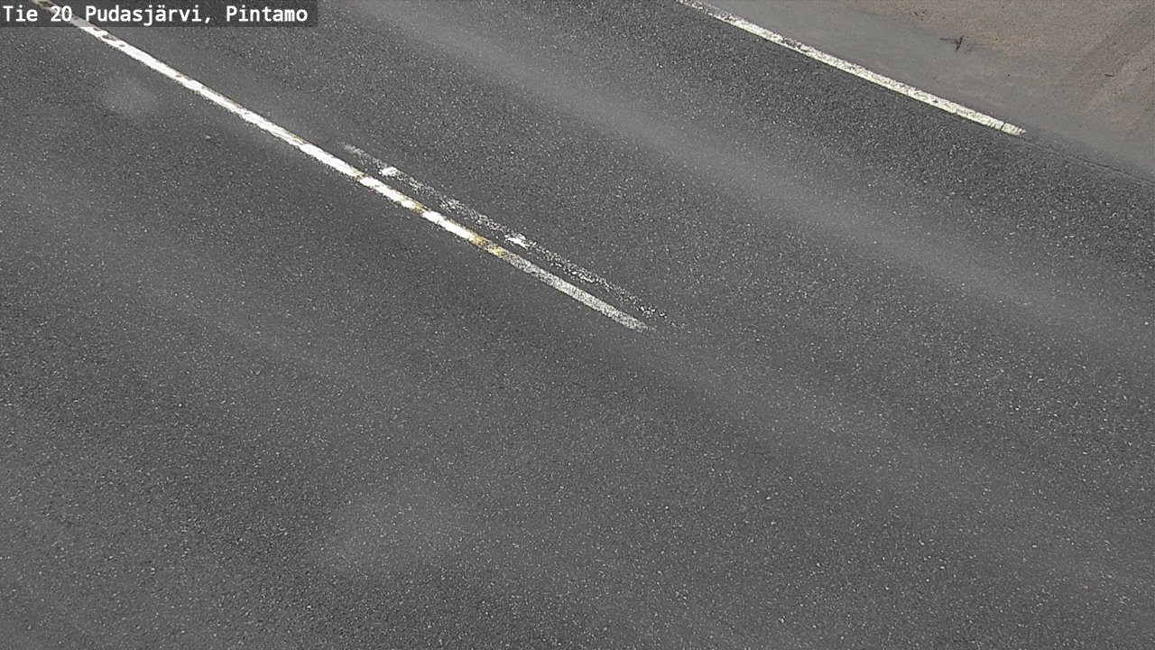 Weather Camera Image Väg 20 Pudasjärvi, Pintamo, Pudasjärvi, Pohjois-Pohjanmaa