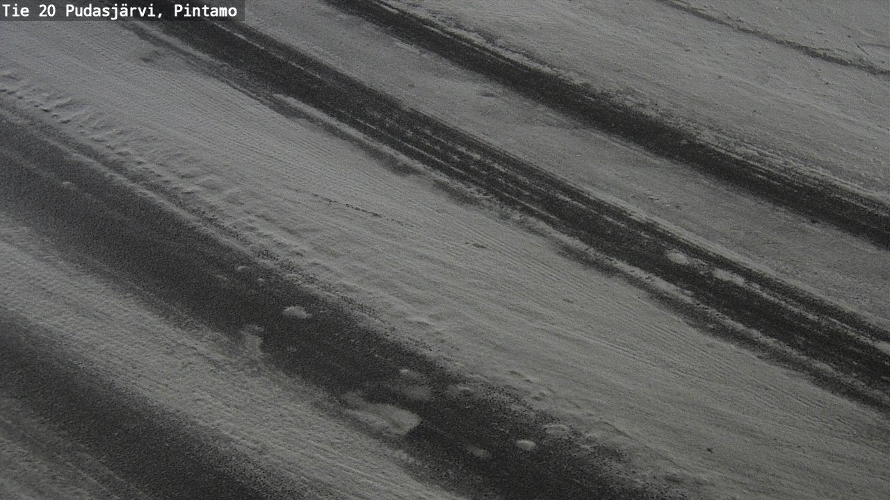 Weather Camera Image Road 20 Pudasjärvi, Pintamo, Pudasjärvi, Pohjois-Pohjanmaa