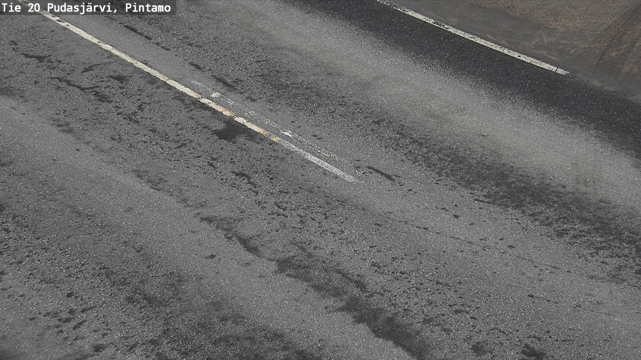 Weather Camera Image Väg 20 Pudasjärvi, Pintamo, Pudasjärvi, Pohjois-Pohjanmaa