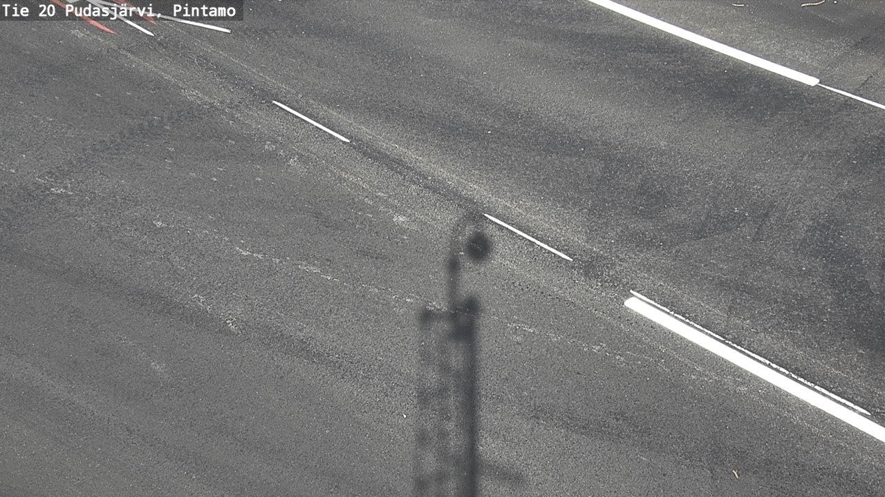 Weather Camera Image Väg 20 Pudasjärvi, Pintamo, Pudasjärvi, Pohjois-Pohjanmaa