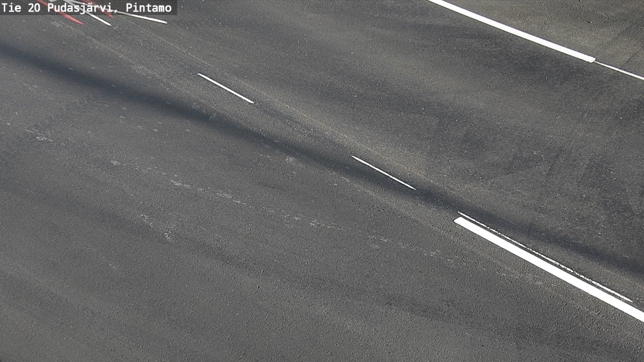 Weather Camera Image Väg 20 Pudasjärvi, Pintamo, Pudasjärvi, Pohjois-Pohjanmaa