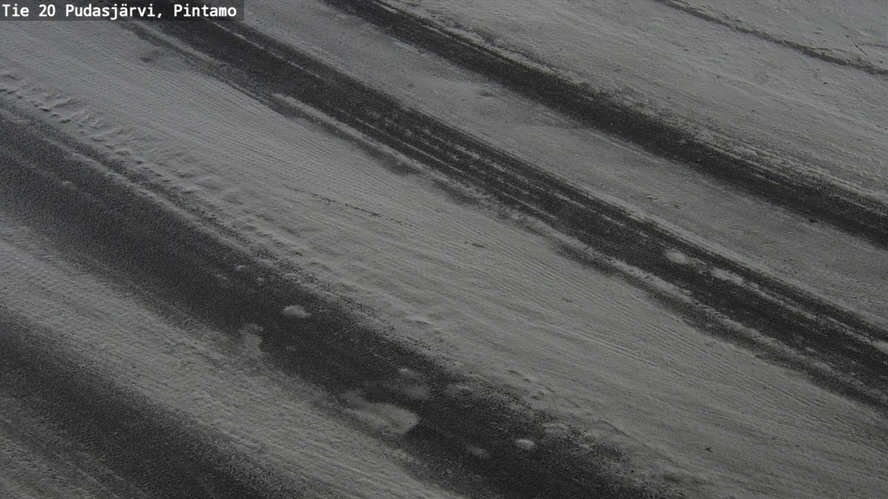 Weather Camera Image Road 20 Pudasjärvi, Pintamo, Pudasjärvi, Pohjois-Pohjanmaa