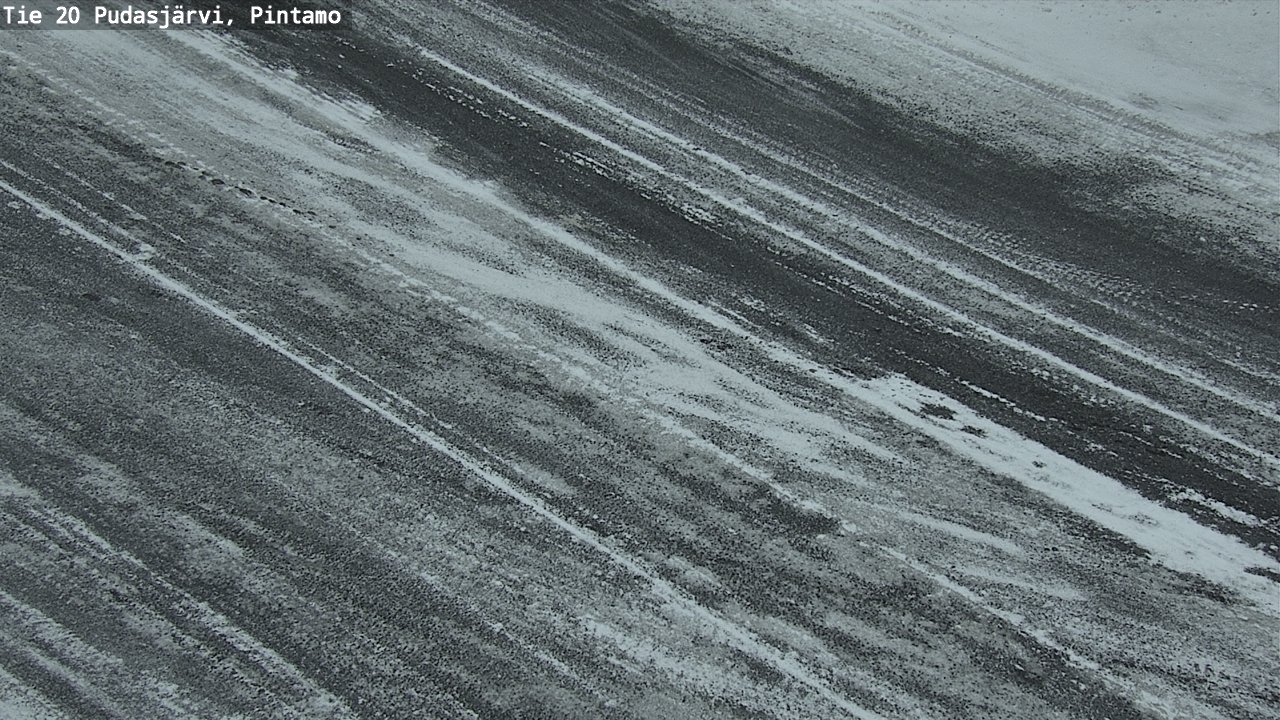 Weather Camera Image Väg 20 Pudasjärvi, Pintamo, Pudasjärvi, Pohjois-Pohjanmaa