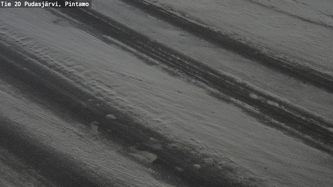 Weather Camera Image Road 20 Pudasjärvi, Pintamo, Pudasjärvi, Pohjois-Pohjanmaa