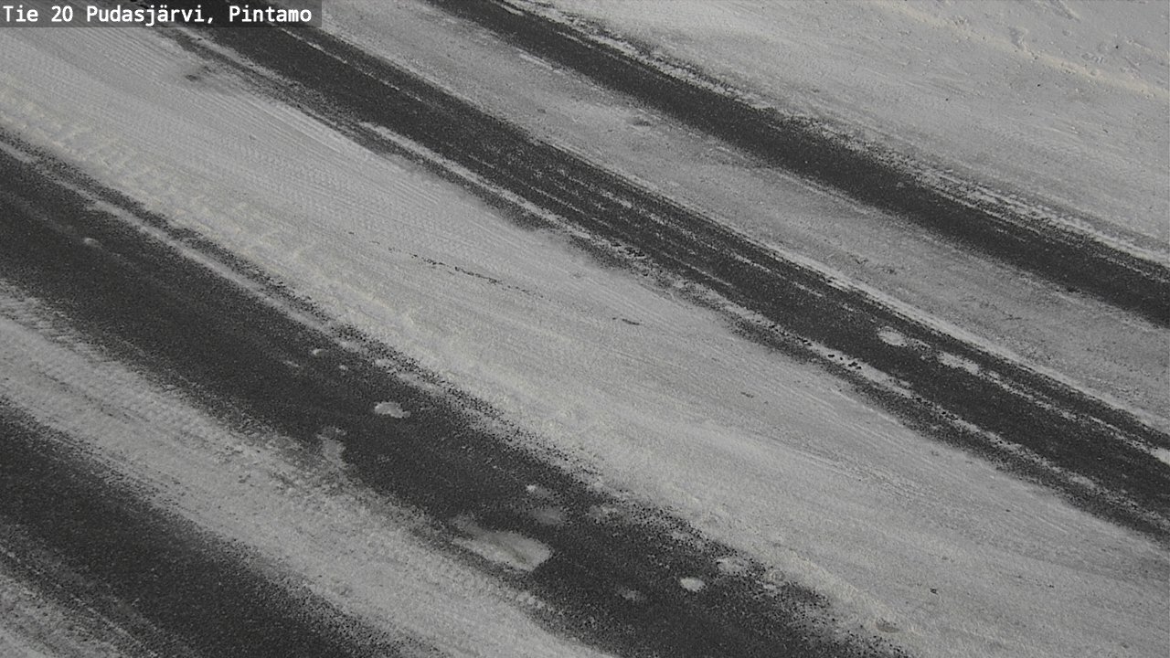 Weather Camera Image Road 20 Pudasjärvi, Pintamo, Pudasjärvi, Pohjois-Pohjanmaa