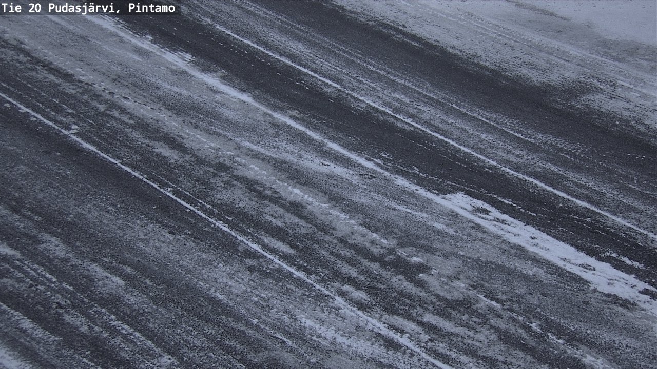 Weather Camera Image Väg 20 Pudasjärvi, Pintamo, Pudasjärvi, Pohjois-Pohjanmaa