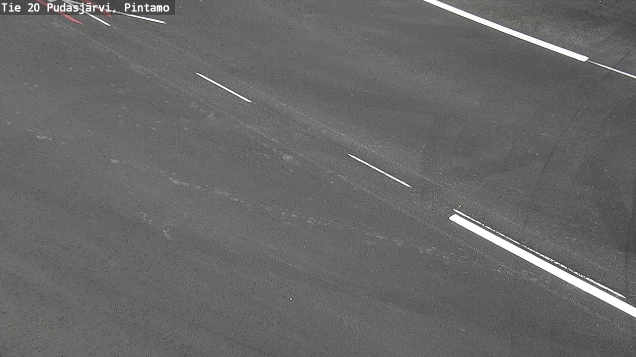 Weather Camera Image Road 20 Pudasjärvi, Pintamo, Pudasjärvi, Pohjois-Pohjanmaa