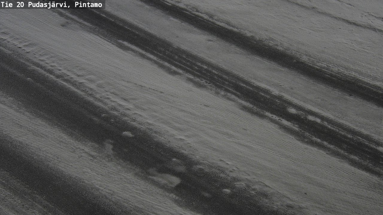 Weather Camera Image Road 20 Pudasjärvi, Pintamo, Pudasjärvi, Pohjois-Pohjanmaa
