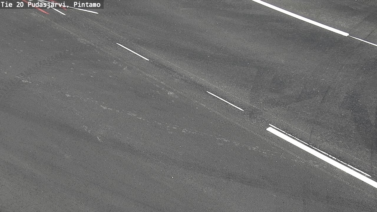 Weather Camera Image Road 20 Pudasjärvi, Pintamo, Pudasjärvi, Pohjois-Pohjanmaa