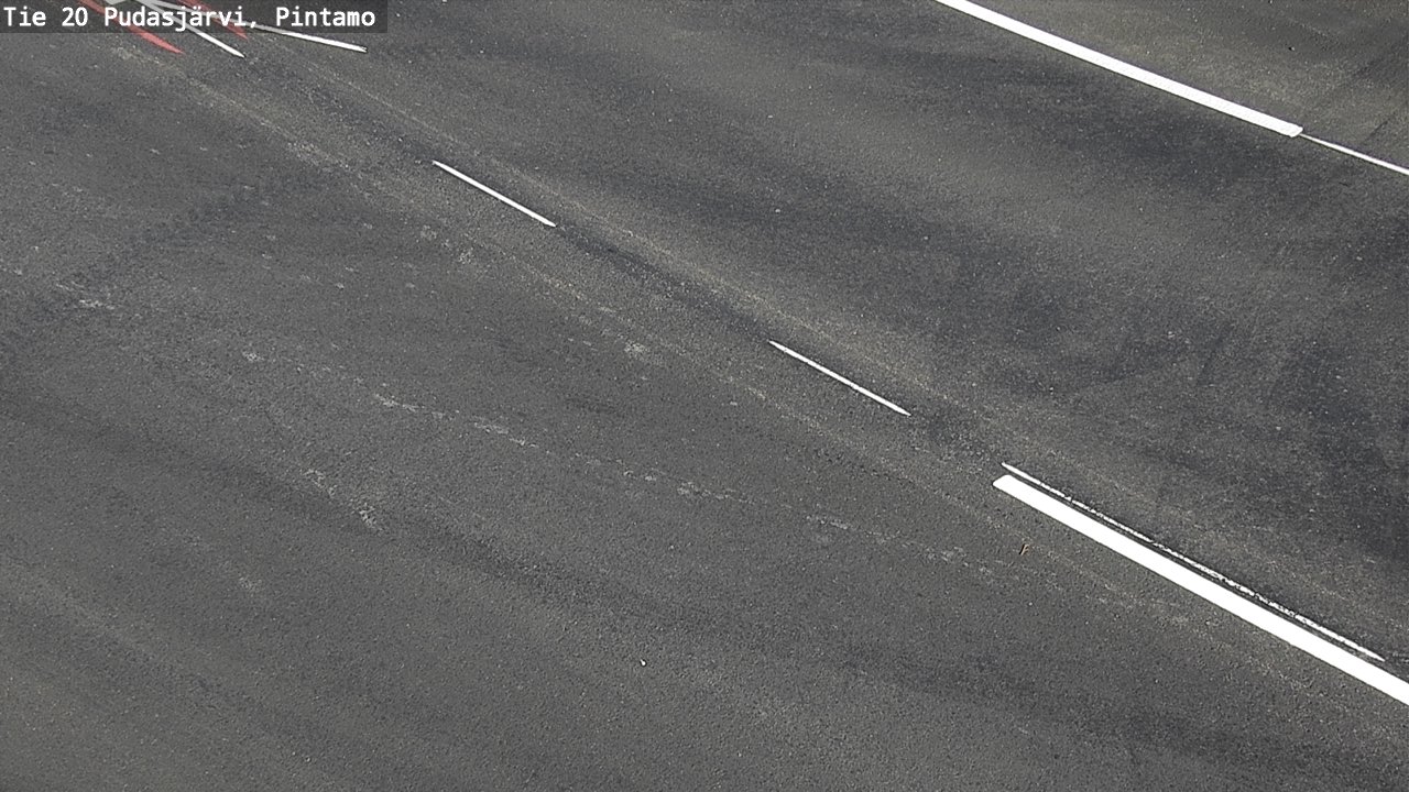 Weather Camera Image Väg 20 Pudasjärvi, Pintamo, Pudasjärvi, Pohjois-Pohjanmaa