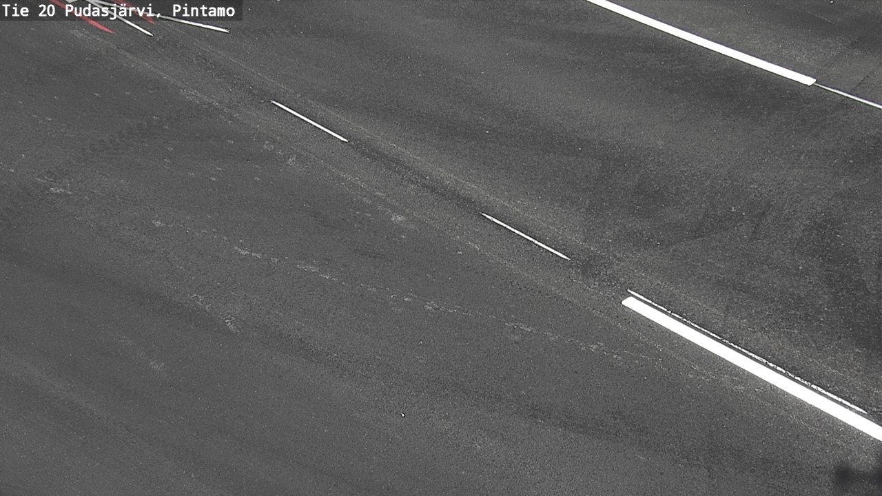 Weather Camera Image Väg 20 Pudasjärvi, Pintamo, Pudasjärvi, Pohjois-Pohjanmaa