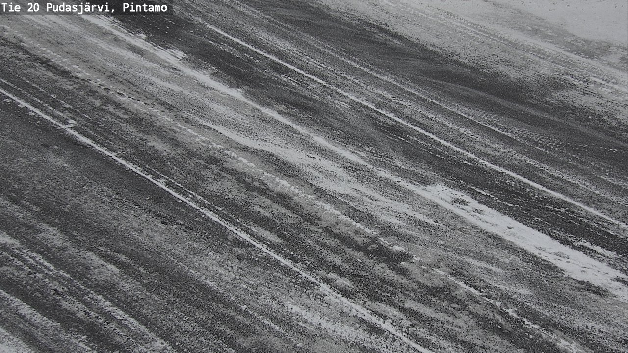 Weather Camera Image Väg 20 Pudasjärvi, Pintamo, Pudasjärvi, Pohjois-Pohjanmaa