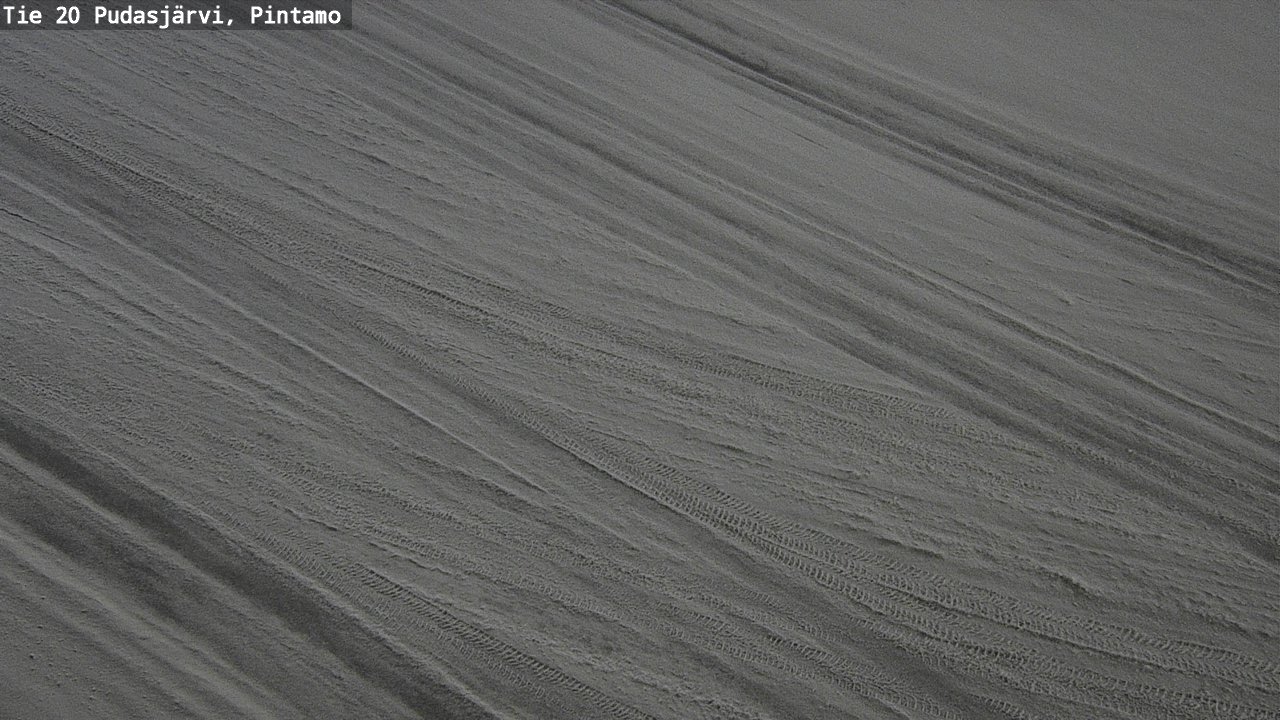 Weather Camera Image Väg 20 Pudasjärvi, Pintamo, Pudasjärvi, Pohjois-Pohjanmaa