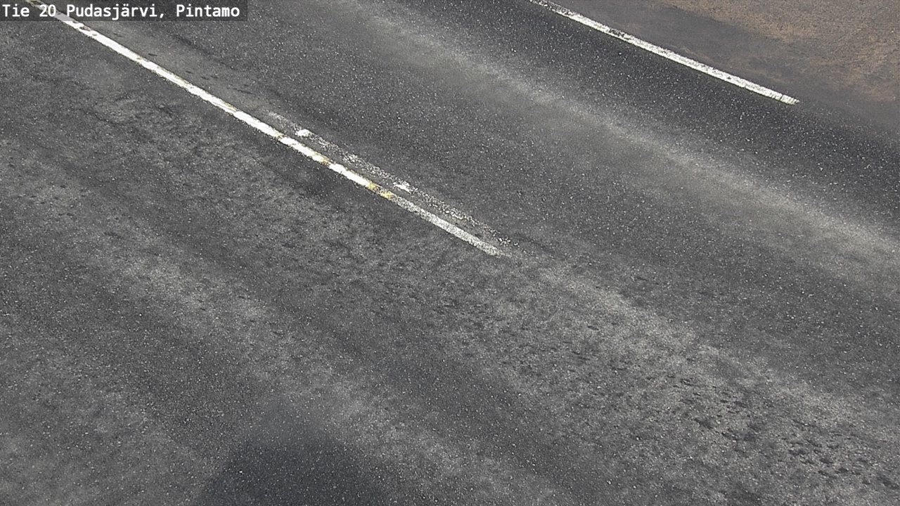 Weather Camera Image Väg 20 Pudasjärvi, Pintamo, Pudasjärvi, Pohjois-Pohjanmaa