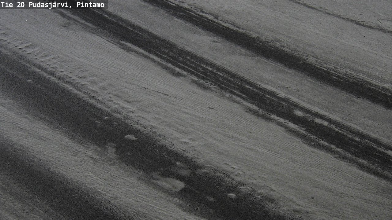 Weather Camera Image Road 20 Pudasjärvi, Pintamo, Pudasjärvi, Pohjois-Pohjanmaa