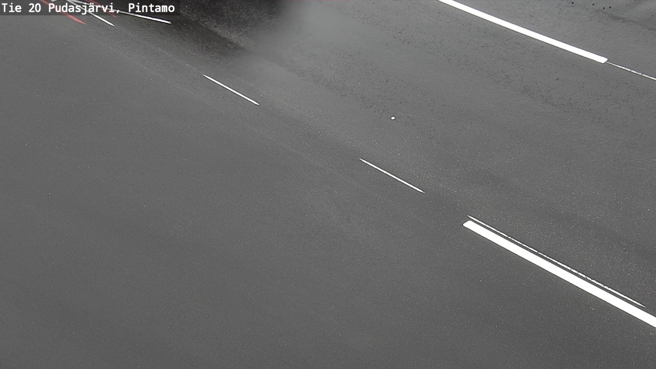 Weather Camera Image Road 20 Pudasjärvi, Pintamo, Pudasjärvi, Pohjois-Pohjanmaa