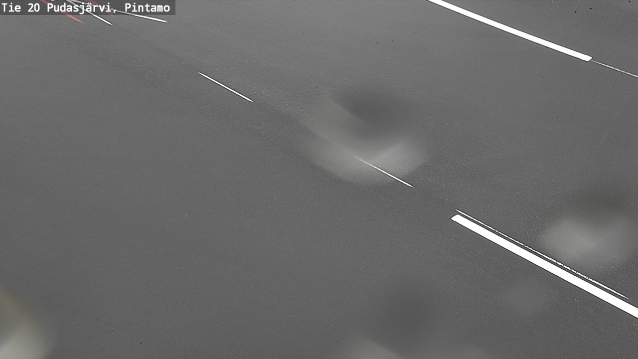 Weather Camera Image Road 20 Pudasjärvi, Pintamo, Pudasjärvi, Pohjois-Pohjanmaa