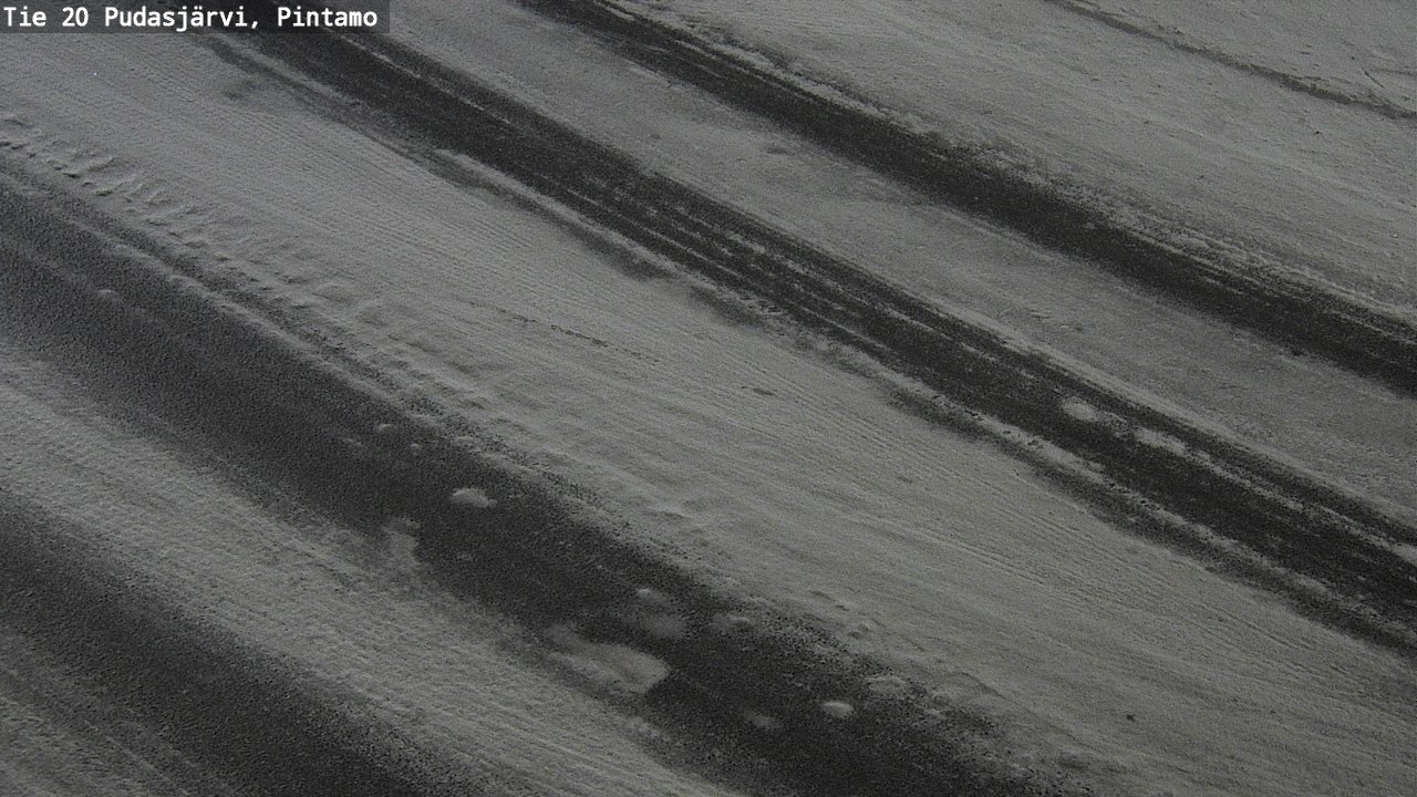 Weather Camera Image Road 20 Pudasjärvi, Pintamo, Pudasjärvi, Pohjois-Pohjanmaa