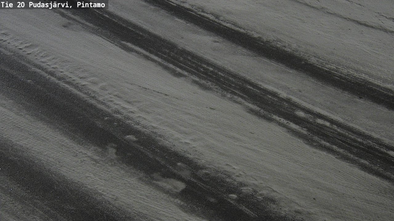 Weather Camera Image Road 20 Pudasjärvi, Pintamo, Pudasjärvi, Pohjois-Pohjanmaa