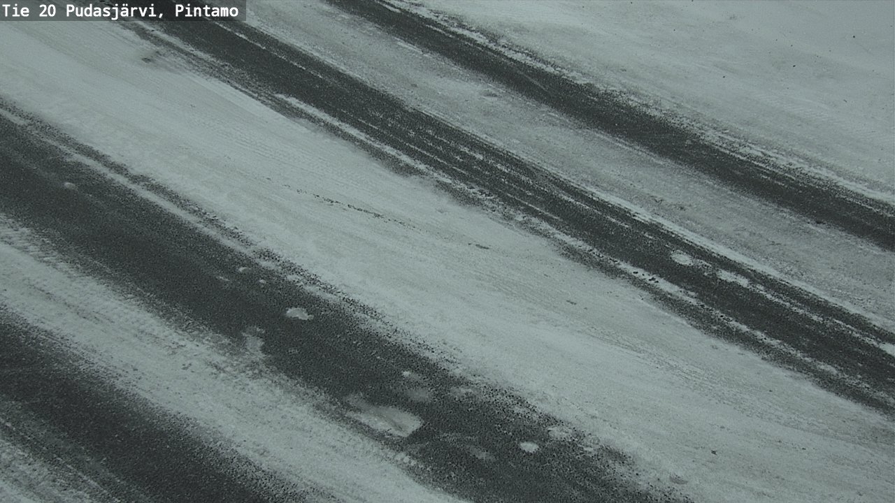 Weather Camera Image Road 20 Pudasjärvi, Pintamo, Pudasjärvi, Pohjois-Pohjanmaa
