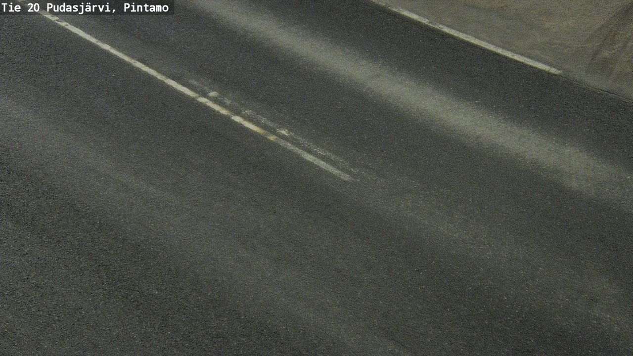 Weather Camera Image Road 20 Pudasjärvi, Pintamo, Pudasjärvi, Pohjois-Pohjanmaa