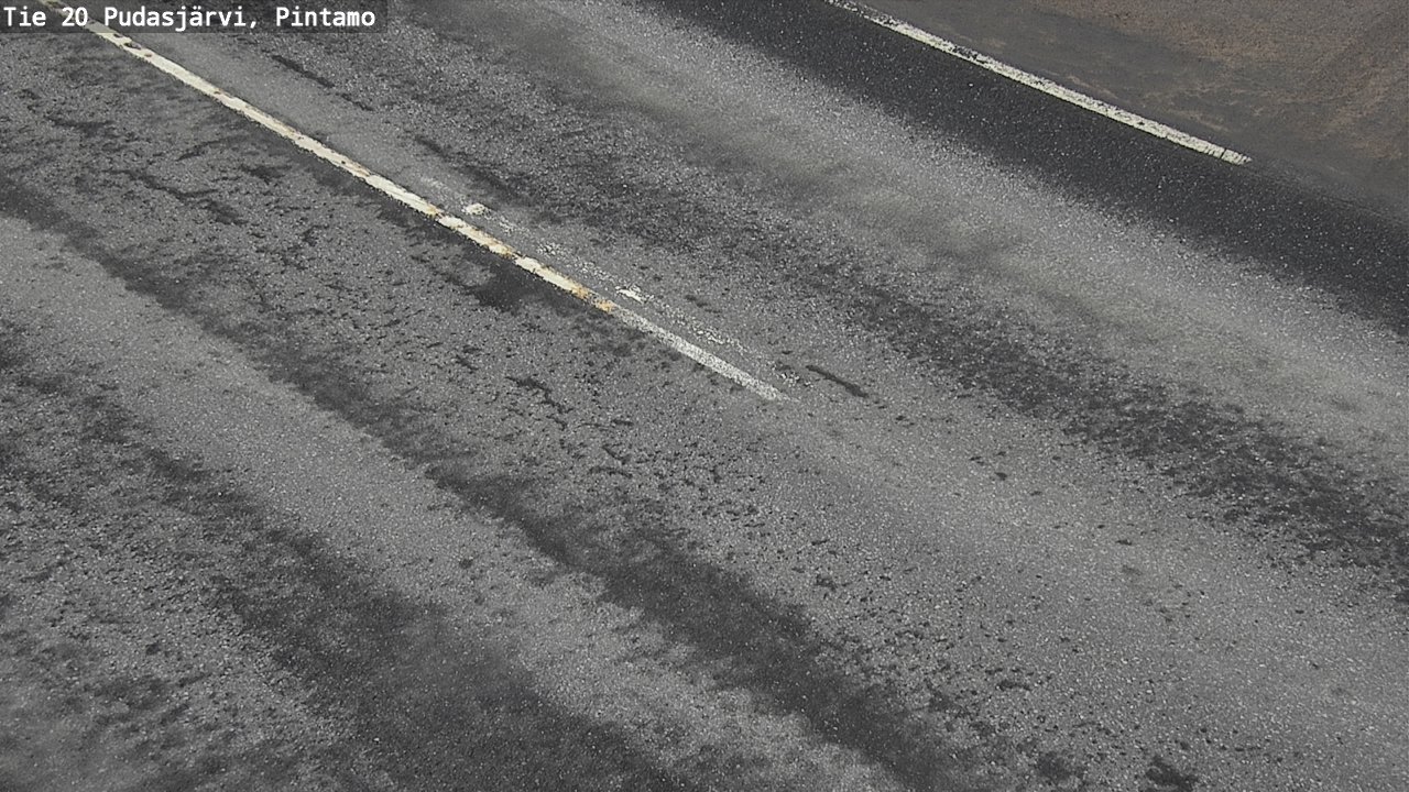 Weather Camera Image Väg 20 Pudasjärvi, Pintamo, Pudasjärvi, Pohjois-Pohjanmaa