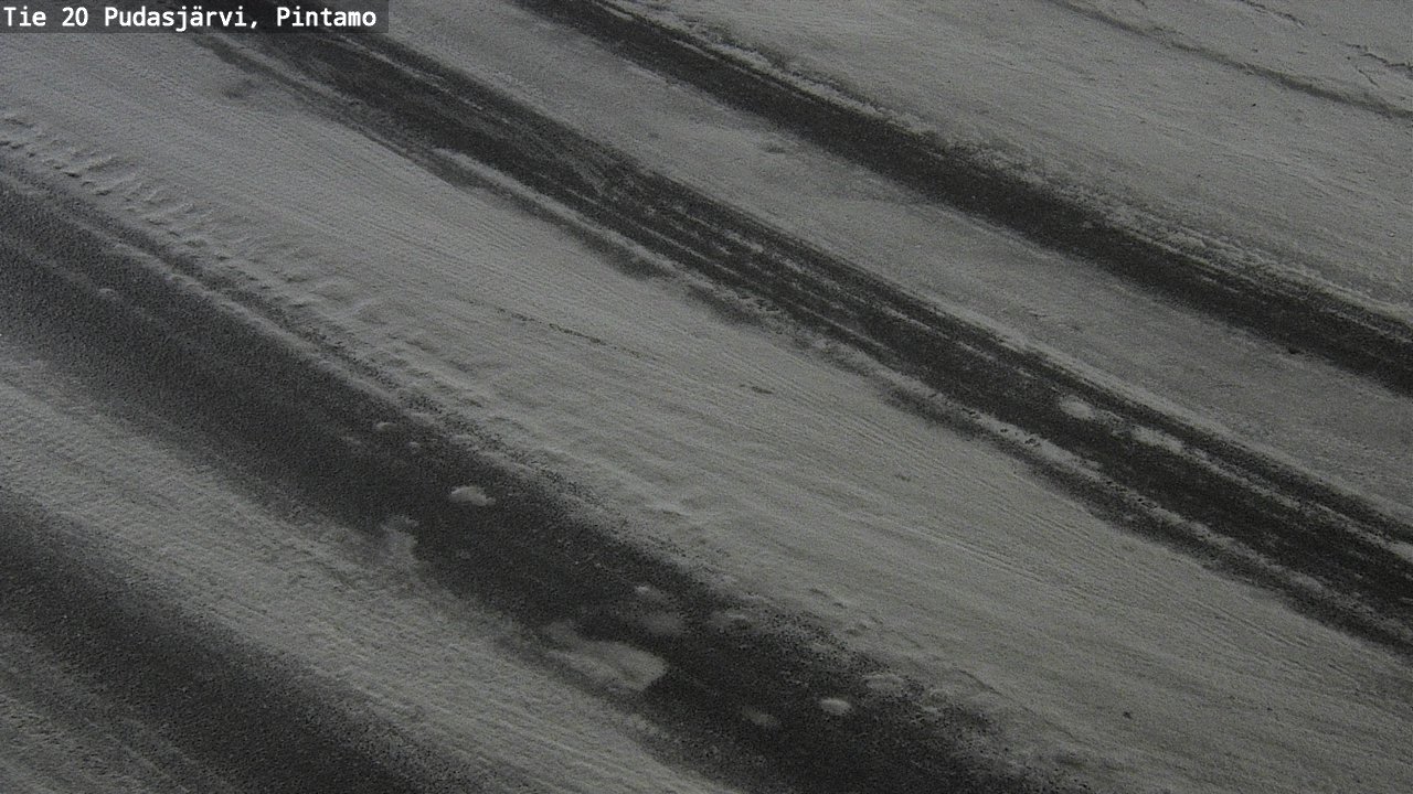 Weather Camera Image Road 20 Pudasjärvi, Pintamo, Pudasjärvi, Pohjois-Pohjanmaa