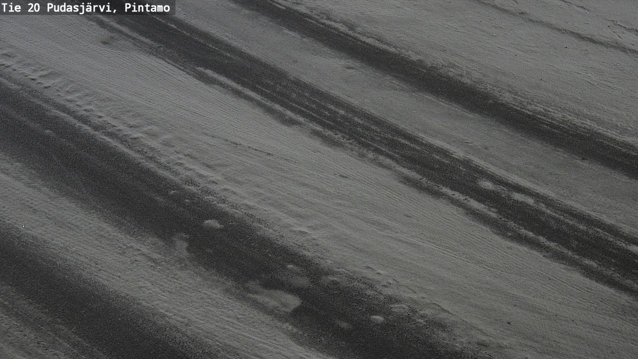 Weather Camera Image Road 20 Pudasjärvi, Pintamo, Pudasjärvi, Pohjois-Pohjanmaa