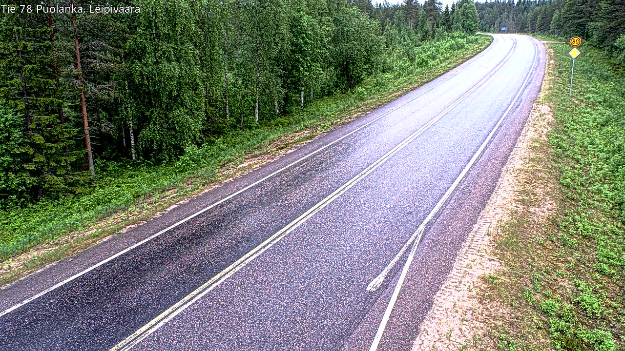 Kelikamerat Kuva Tie 78 Puolanka, Leipivaara, Puolanka, Kainuu