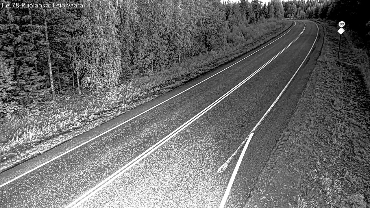 Weather Camera Image Road 78 Puolanka, Leipivaara, Puolanka, Kainuu