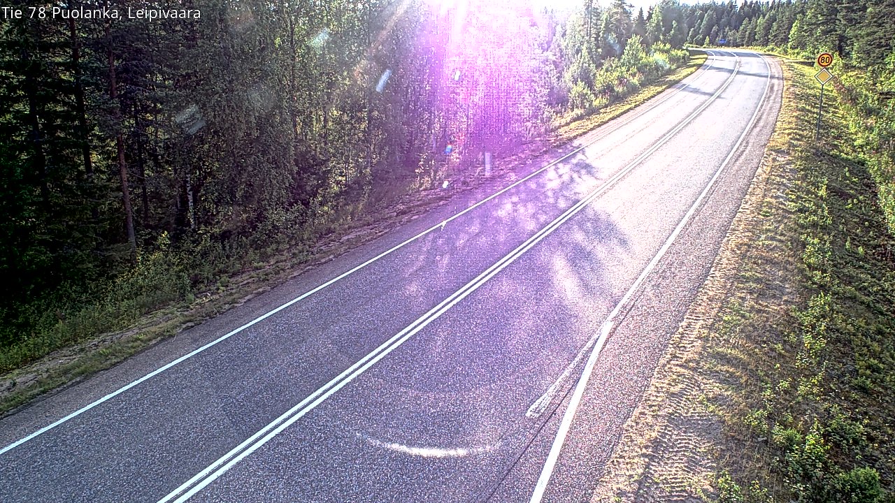 Weather Camera Image Road 78 Puolanka, Leipivaara, Puolanka, Kainuu