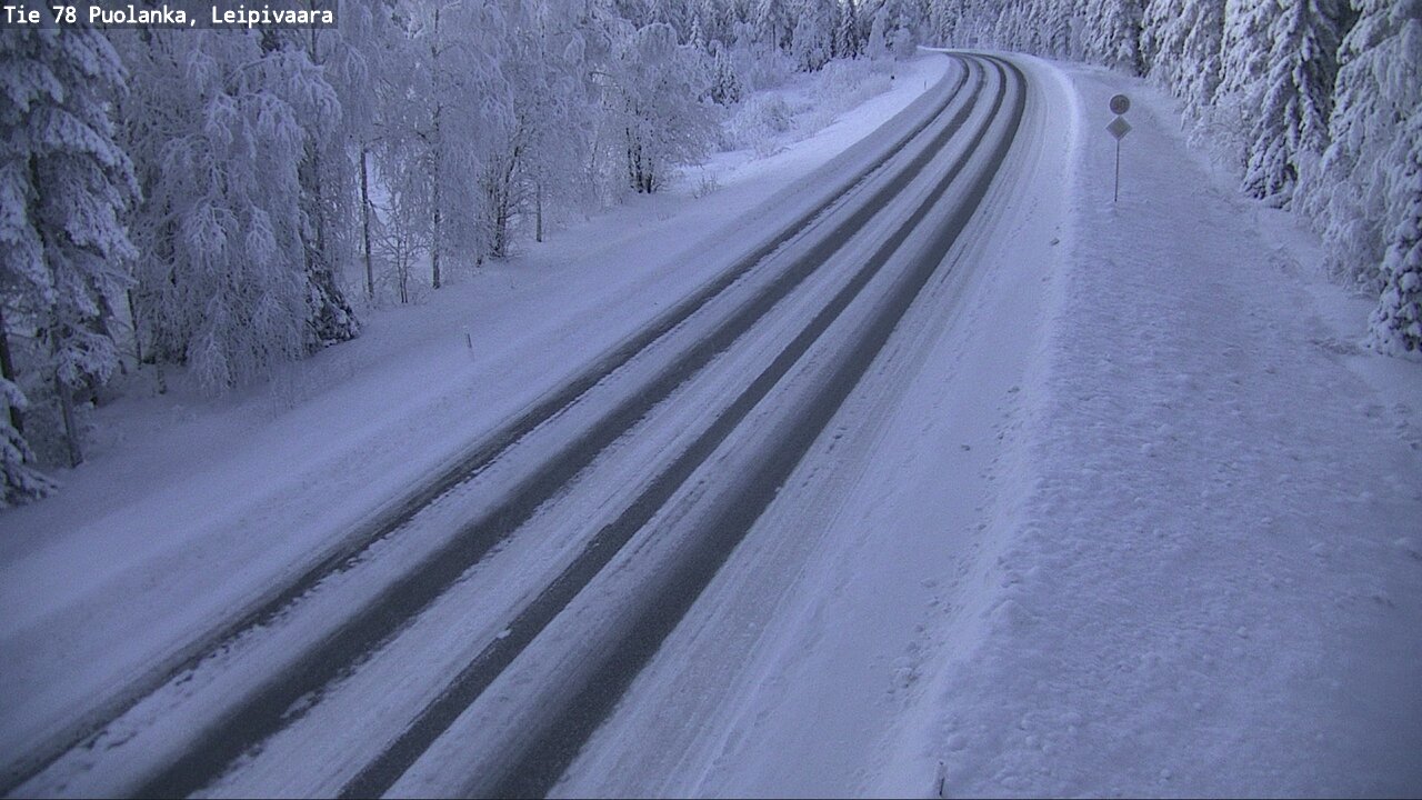 Weather Camera Image Väg 78 Puolango, Leipivaara, Puolanka, Kainuu