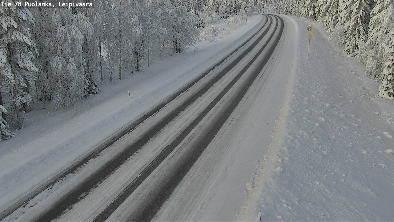 Weather Camera Image Väg 78 Puolango, Leipivaara, Puolanka, Kainuu