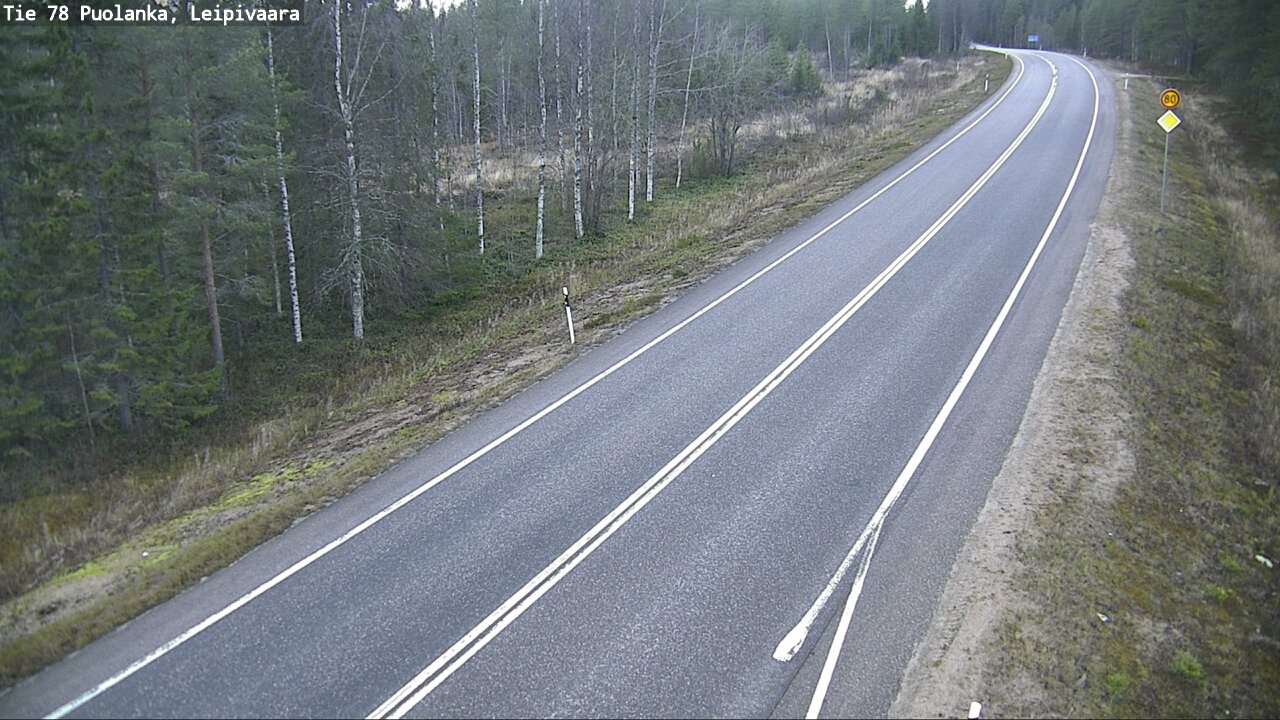 Kelikamerat Kuva Tie 78 Puolanka, Leipivaara, Puolanka, Kainuu