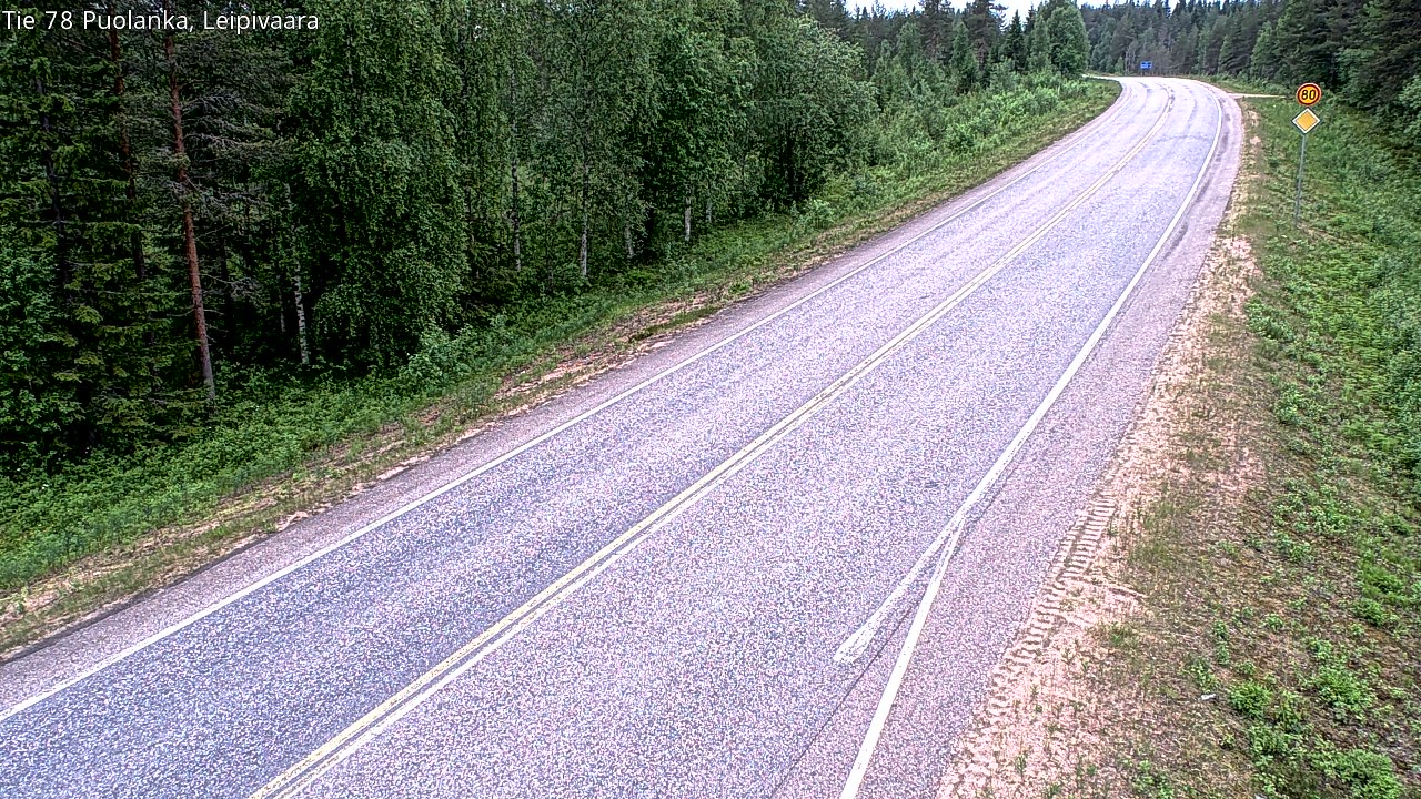 Kelikamerat Kuva Tie 78 Puolanka, Leipivaara, Puolanka, Kainuu