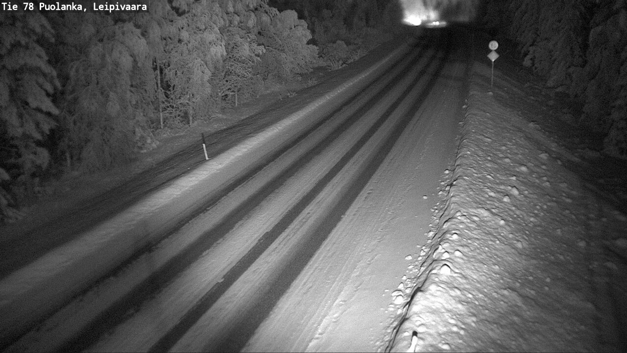 Weather Camera Image Väg 78 Puolango, Leipivaara, Puolanka, Kainuu