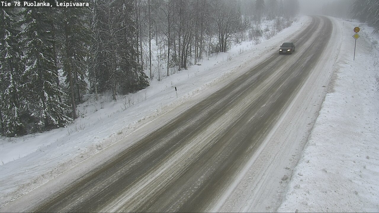 Weather Camera Image Road 78 Puolanka, Leipivaara, Puolanka, Kainuu