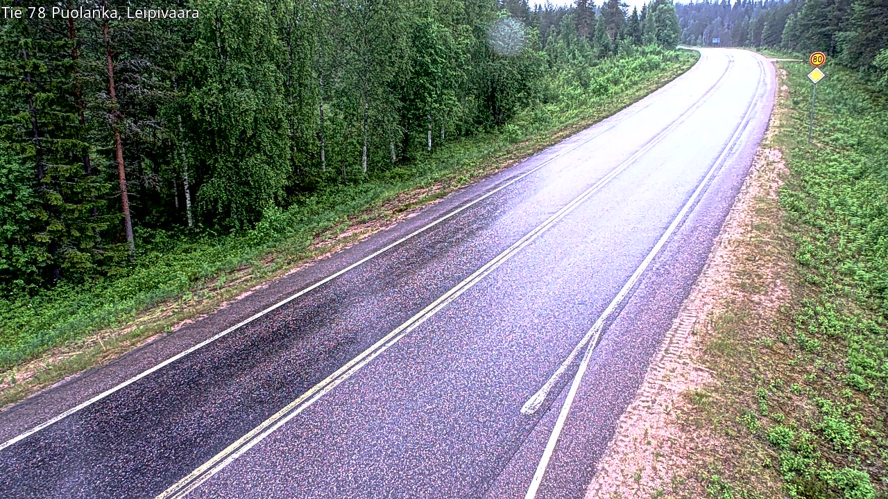 Kelikamerat Kuva Tie 78 Puolanka, Leipivaara, Puolanka, Kainuu