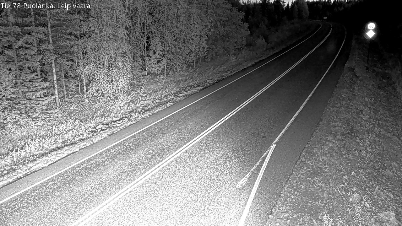 Weather Camera Image Road 78 Puolanka, Leipivaara, Puolanka, Kainuu