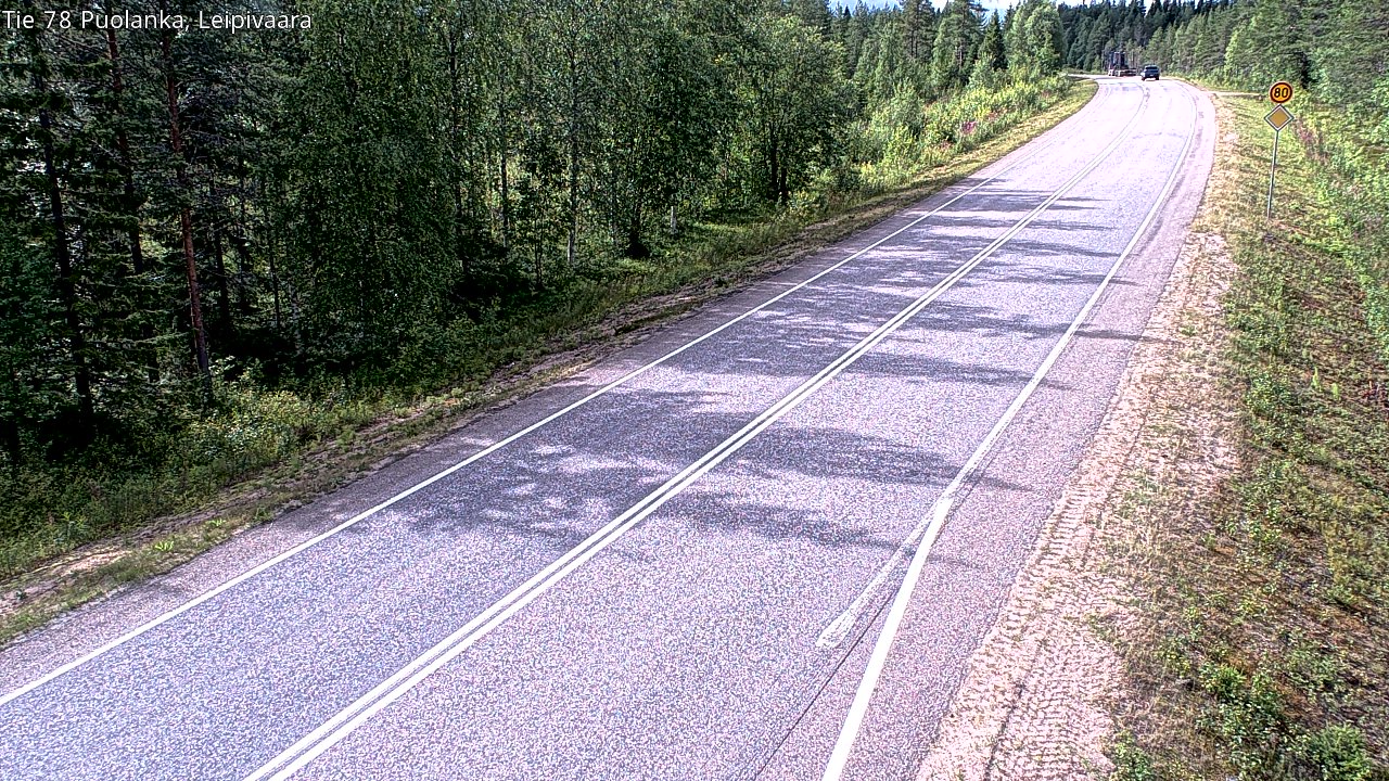 Weather Camera Image Road 78 Puolanka, Leipivaara, Puolanka, Kainuu
