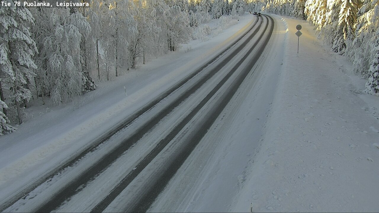 Weather Camera Image Väg 78 Puolango, Leipivaara, Puolanka, Kainuu