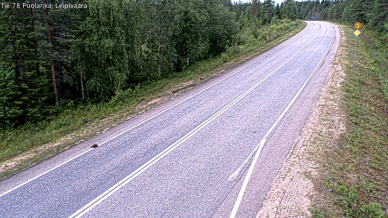 Weather Camera Image Road 78 Puolanka, Leipivaara, Puolanka, Kainuu