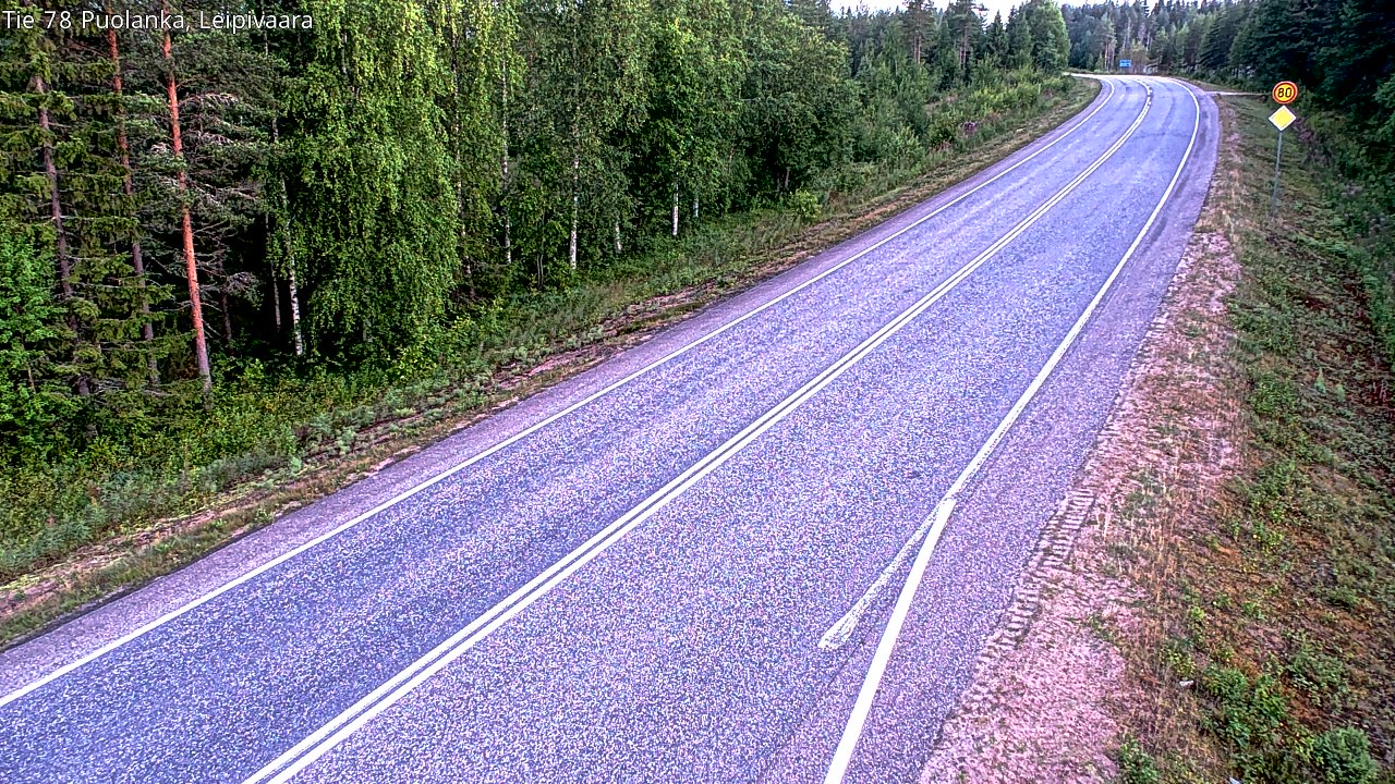 Weather Camera Image Road 78 Puolanka, Leipivaara, Puolanka, Kainuu