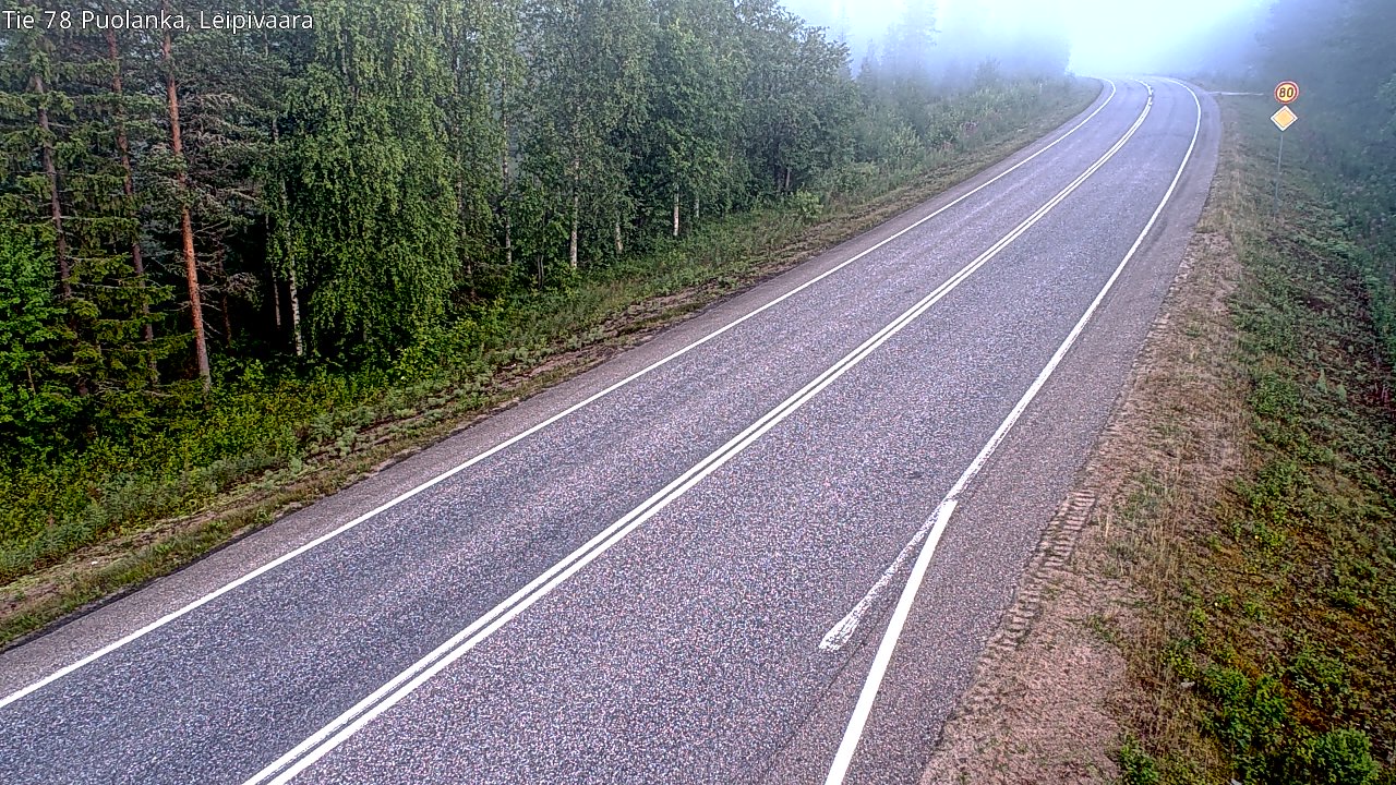 Kelikamerat Kuva Tie 78 Puolanka, Leipivaara, Puolanka, Kainuu