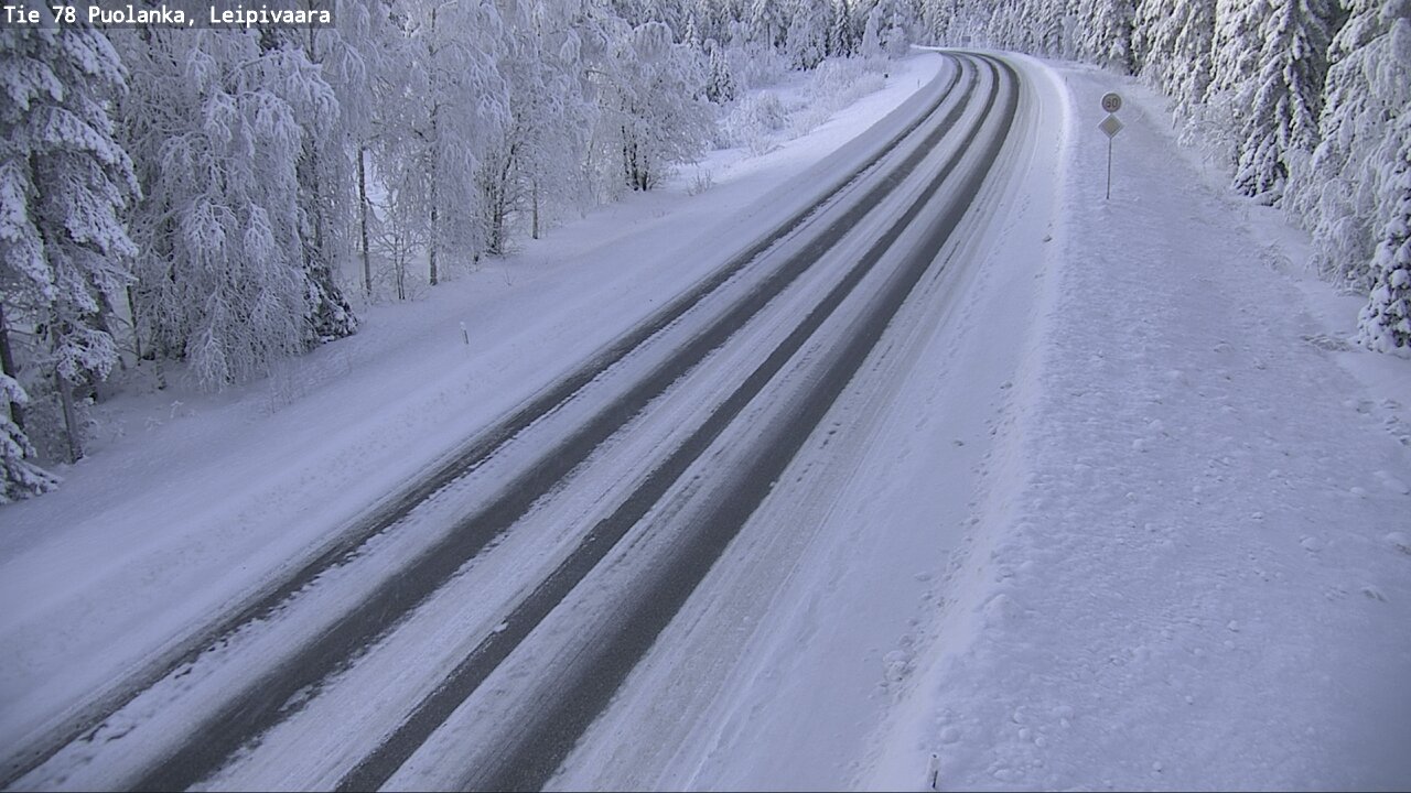 Weather Camera Image Väg 78 Puolango, Leipivaara, Puolanka, Kainuu
