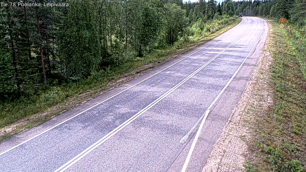 Weather Camera Image Road 78 Puolanka, Leipivaara, Puolanka, Kainuu