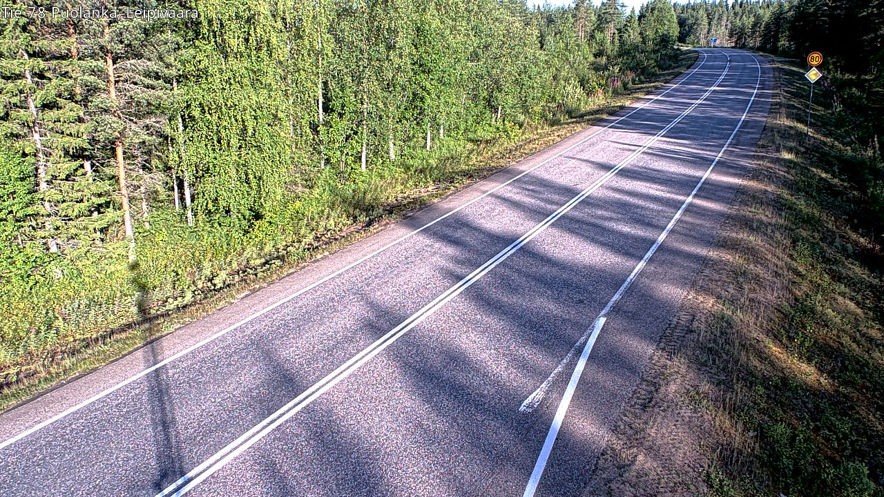 Weather Camera Image Road 78 Puolanka, Leipivaara, Puolanka, Kainuu