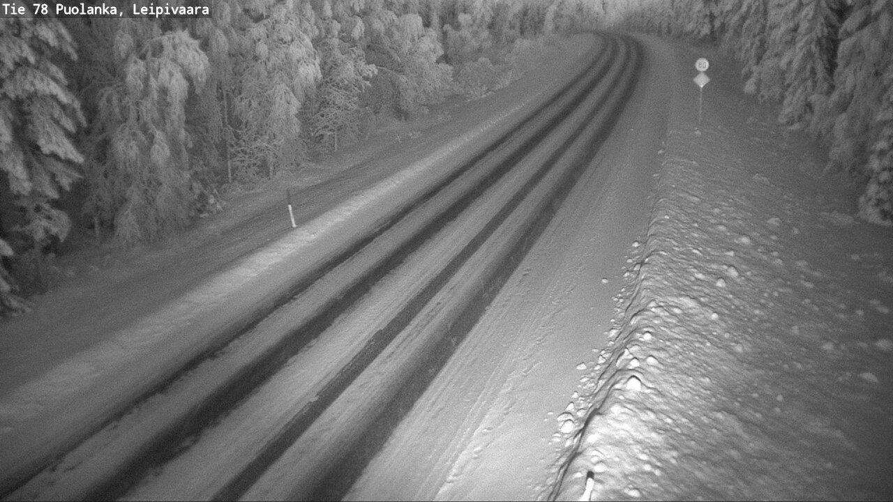 Weather Camera Image Väg 78 Puolango, Leipivaara, Puolanka, Kainuu