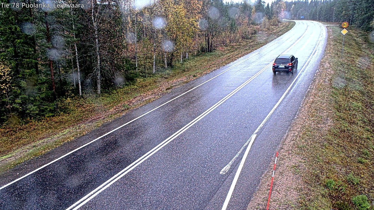 Weather Camera Image Road 78 Puolanka, Leipivaara, Puolanka, Kainuu