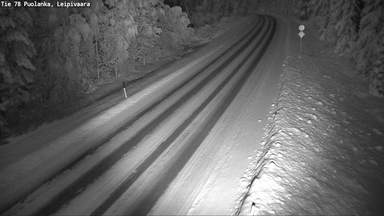 Weather Camera Image Väg 78 Puolango, Leipivaara, Puolanka, Kainuu